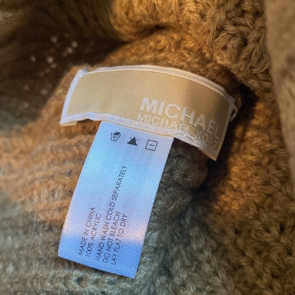 🤎MICHAEL🤎Michael Kors🤎Cuffed Knit Hat in Camel Brown/NWOT - Picture 5 of 5
